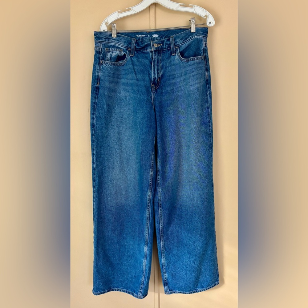 Old Navy Tall Mid-Rise Wow Baggy Jeans in Blue